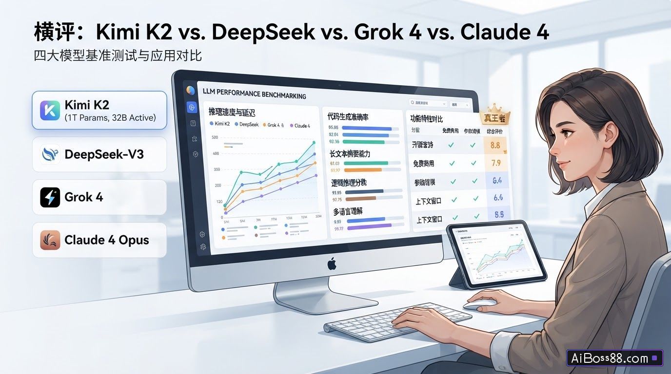 横评Kimi K2、DeepSeek、Grok 4、Claude 4四款大模型，谁是真王者?