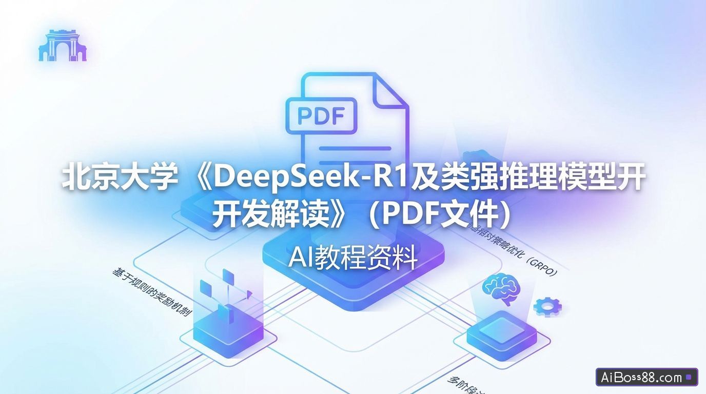 北京大学《DeepSeek-R1及类强推理模型开发解读》（PDF文件） - AI教程资料