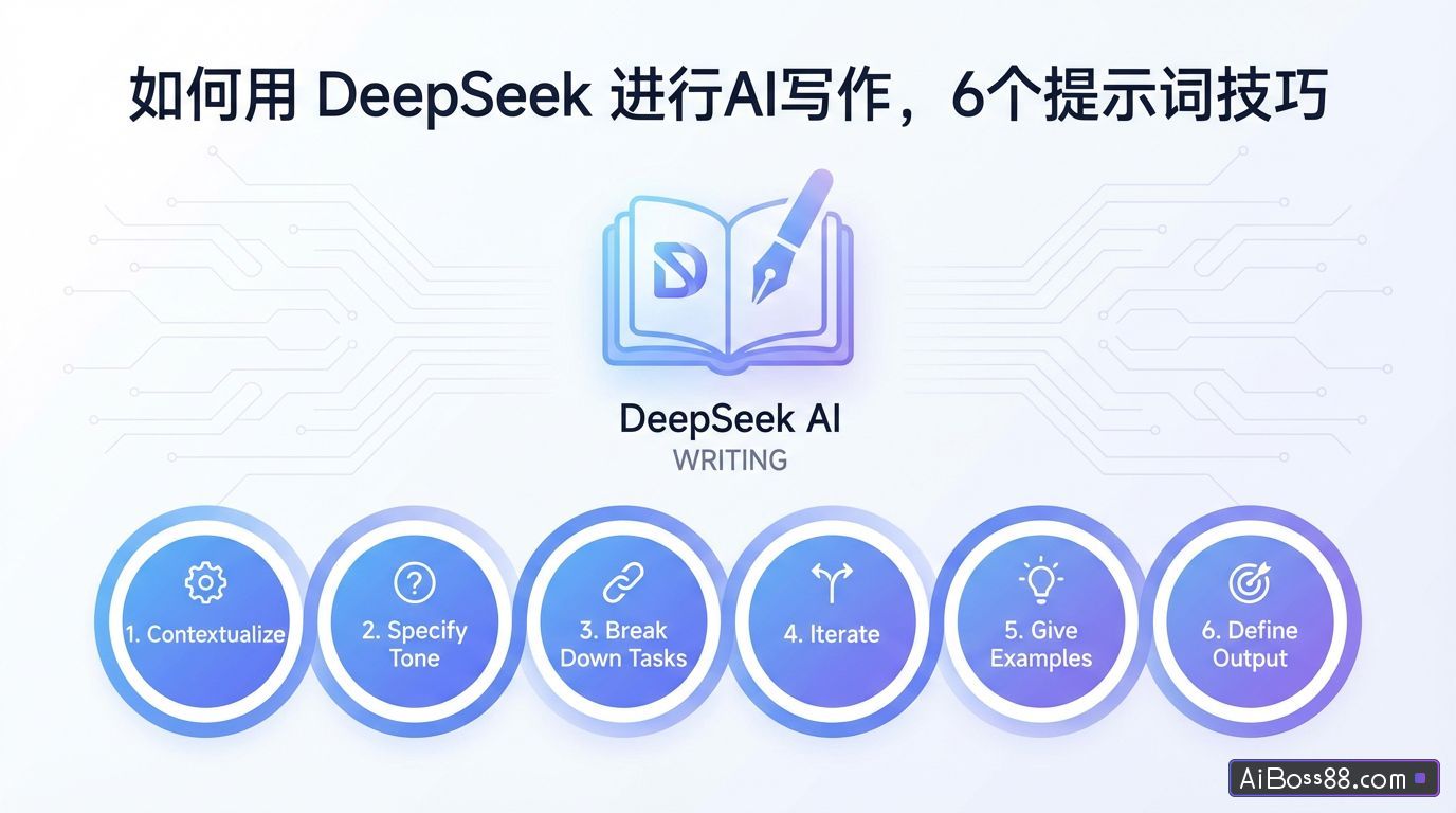 如何用 DeepSeek 进行AI写作，6个提示词技巧