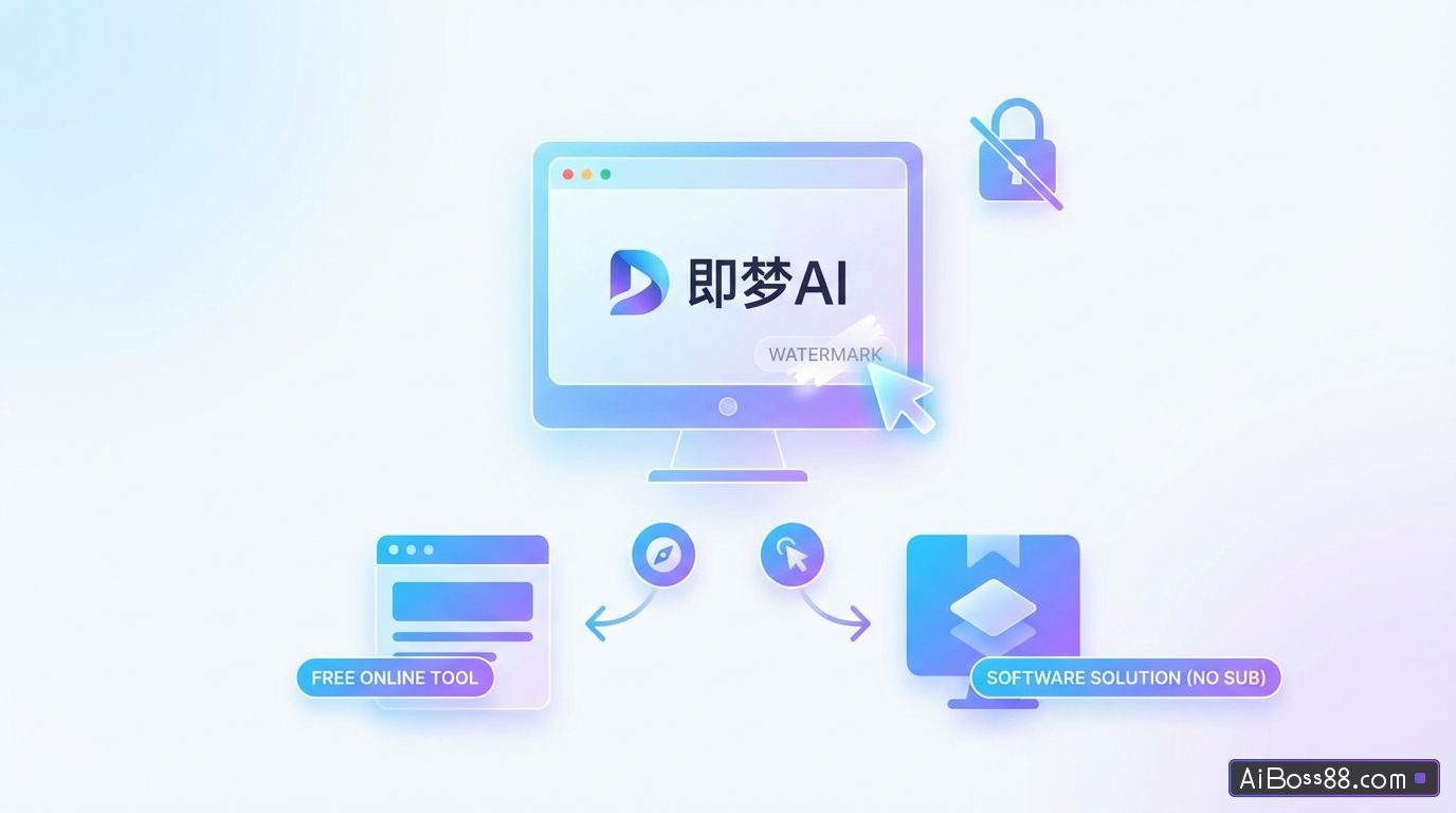 如何去除即梦AI图片/视频水印？不开会员的2种方法