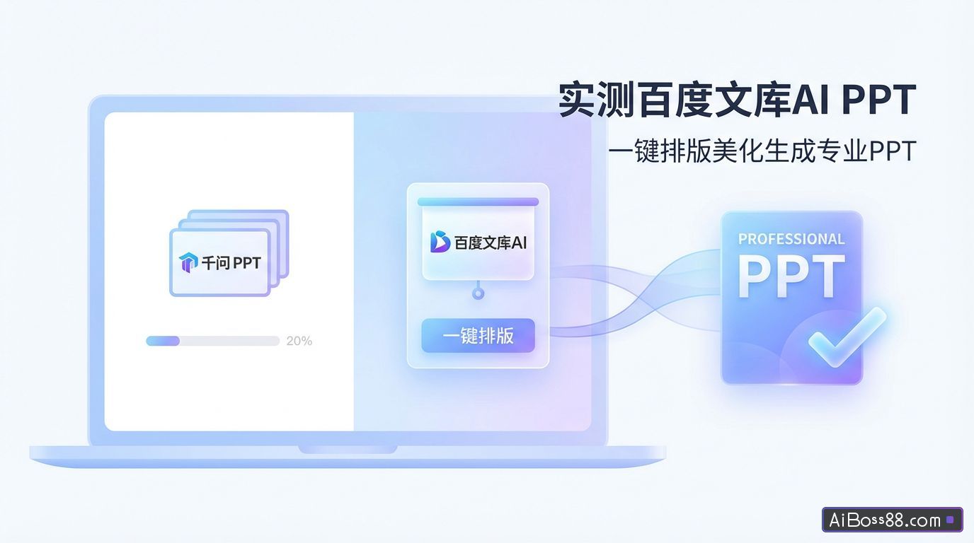 实测百度文库AI PPT制作，一键排版美化生成专业PPT