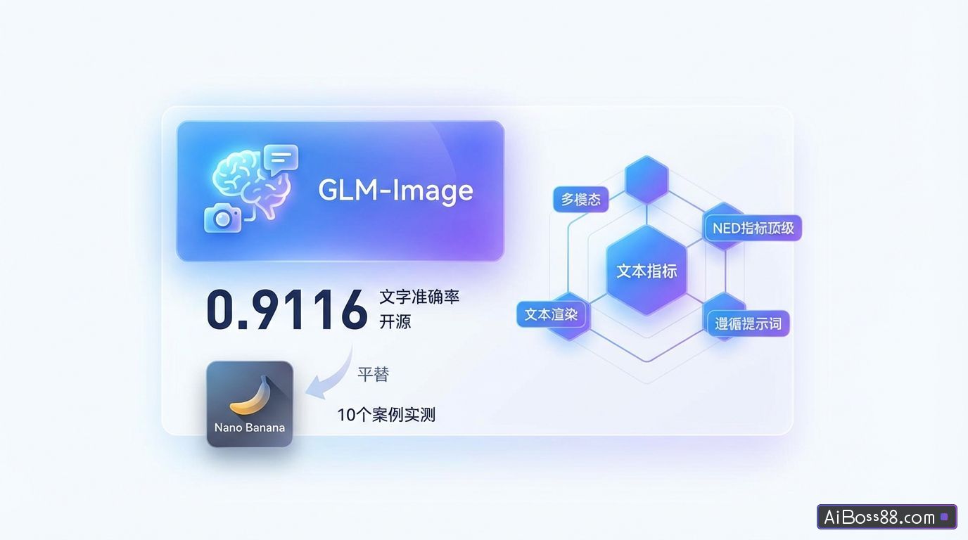 国产Nano Banana开源平替，10个案例实测GLM-Image