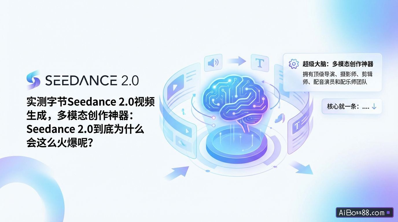 实测字节Seedance 2.0视频生成，多模态创作神器