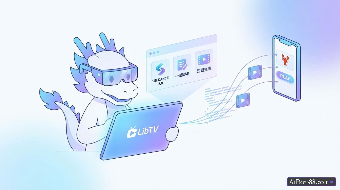 LibTV实测 – 一键生成脚本分镜，集成Seedance 2.0等主流模型
