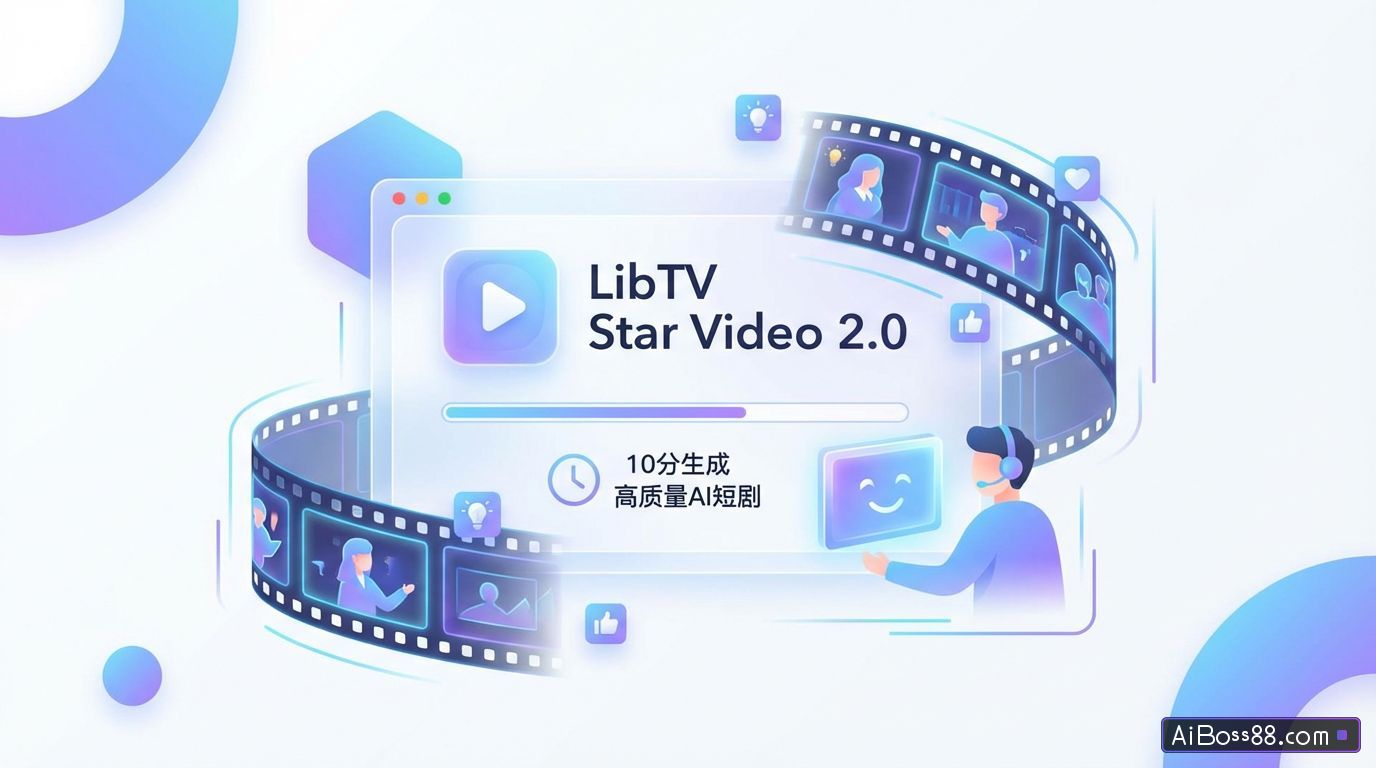 LibTV Star Video 2.0模型实测：10分钟生成高质量AI短剧