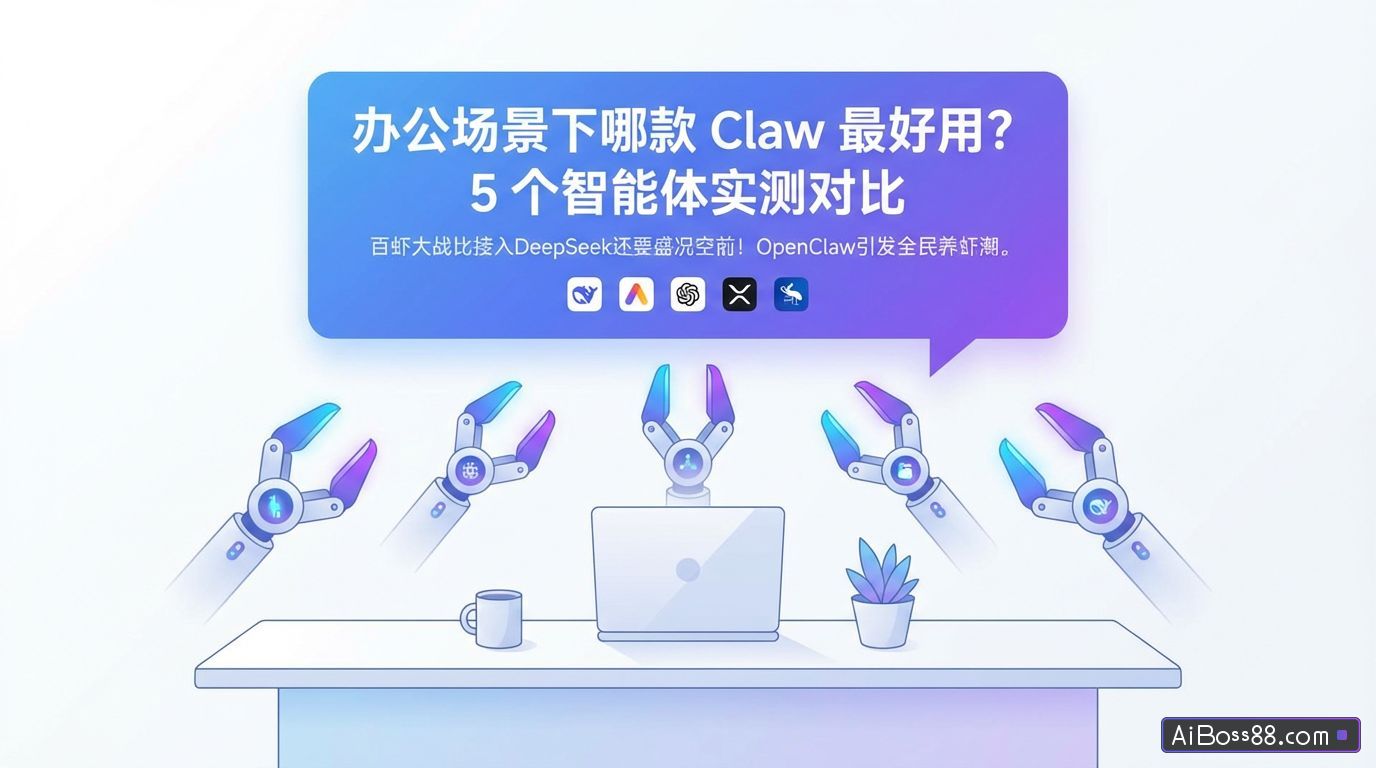 办公场景下哪款 Claw 最好用？5 个智能体实测对比