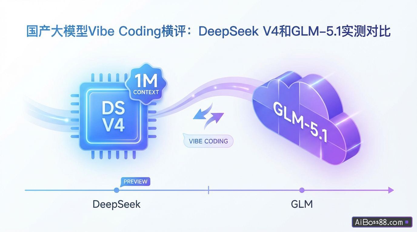 国产大模型Vibe Coding横评：DeepSeek V4和GLM-5.1实测对比