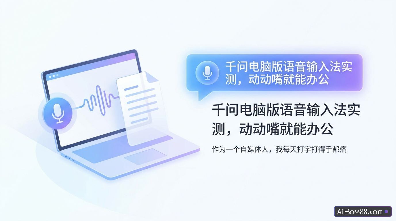千问电脑版语音输入法实测，动动嘴就能办公
