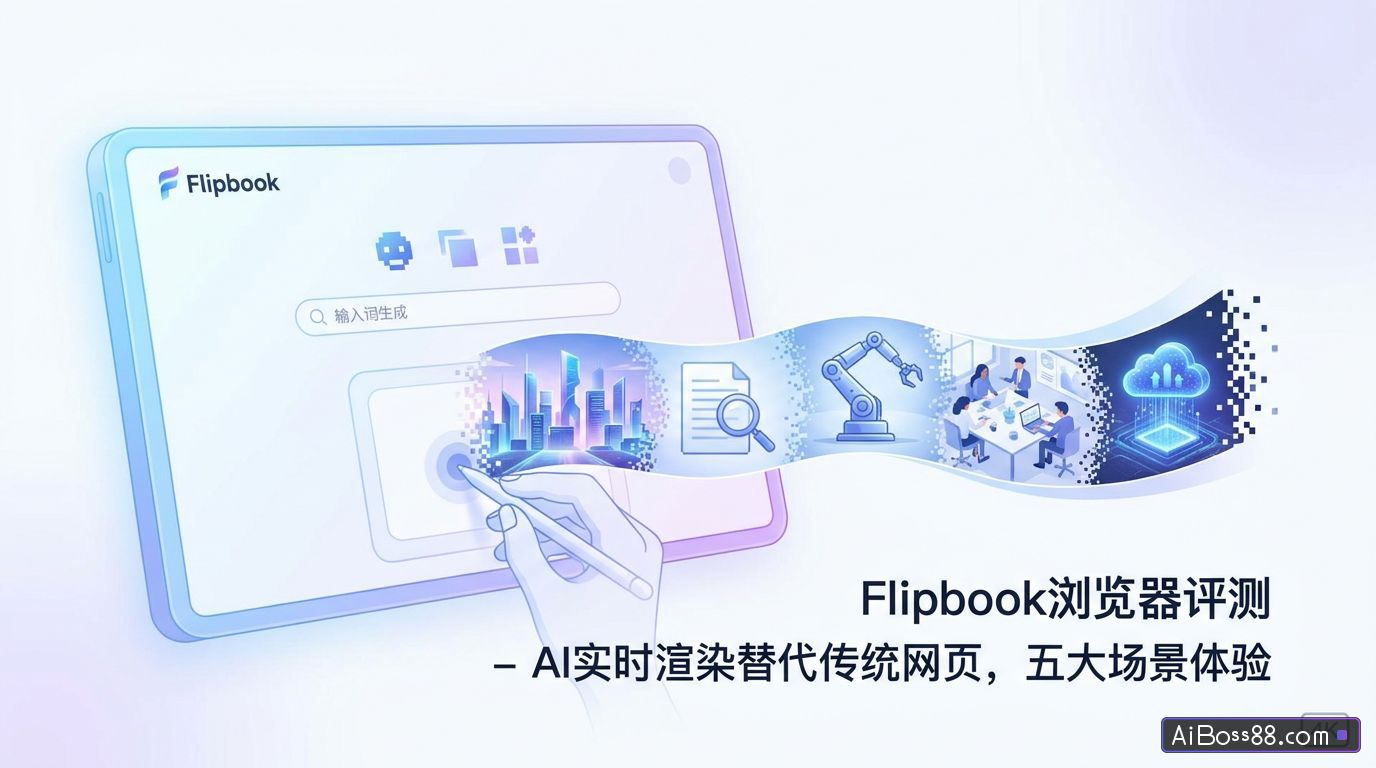 Flipbook浏览器评测 - AI实时渲染替代传统网页，五大场景体验