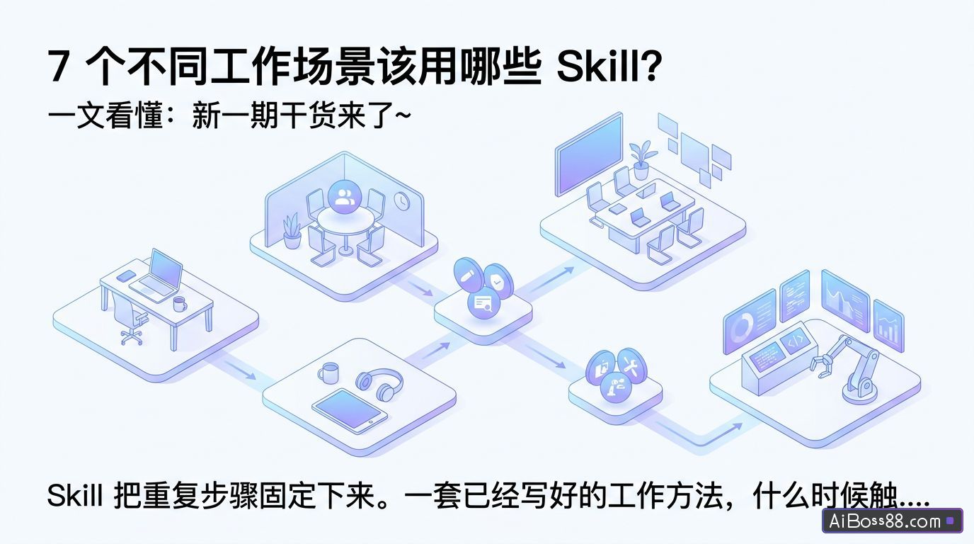 7 个不同工作场景该用哪些 Skill？一文看懂