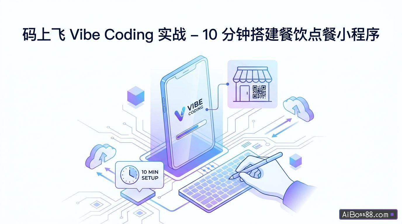 码上飞 Vibe Coding 实战 - 10 分钟搭建餐饮点餐小程序