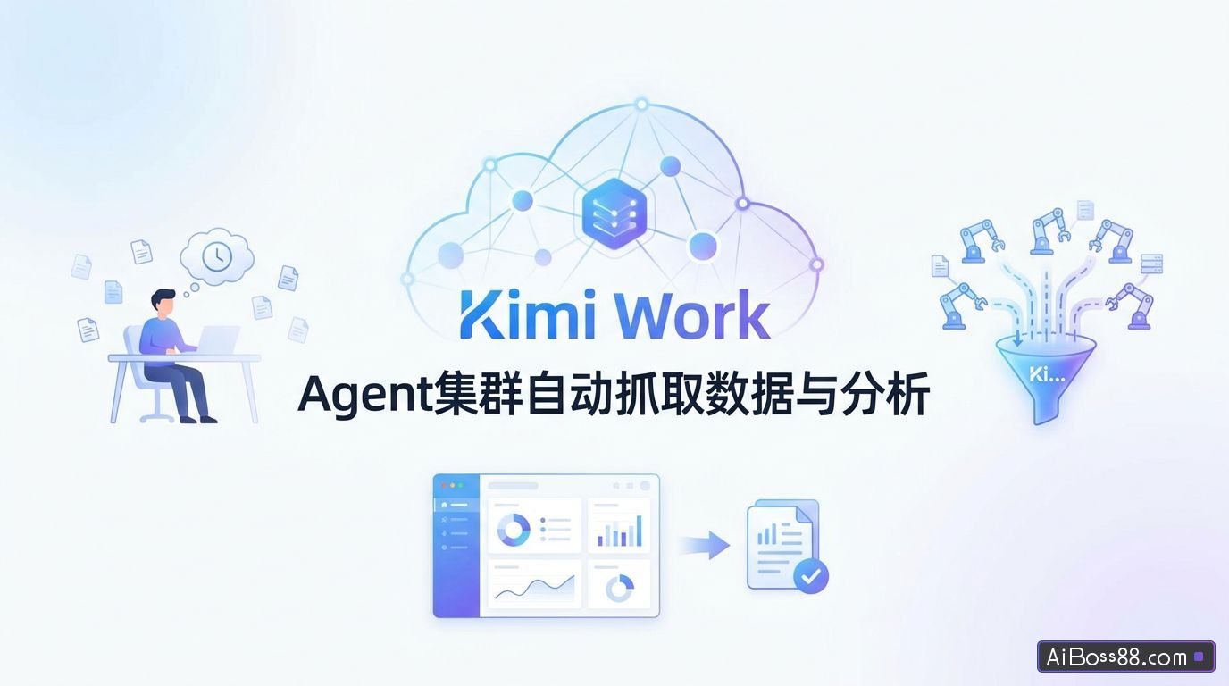 Kimi Work 营销投放实战 - Agent集群自动抓取数据与分析
