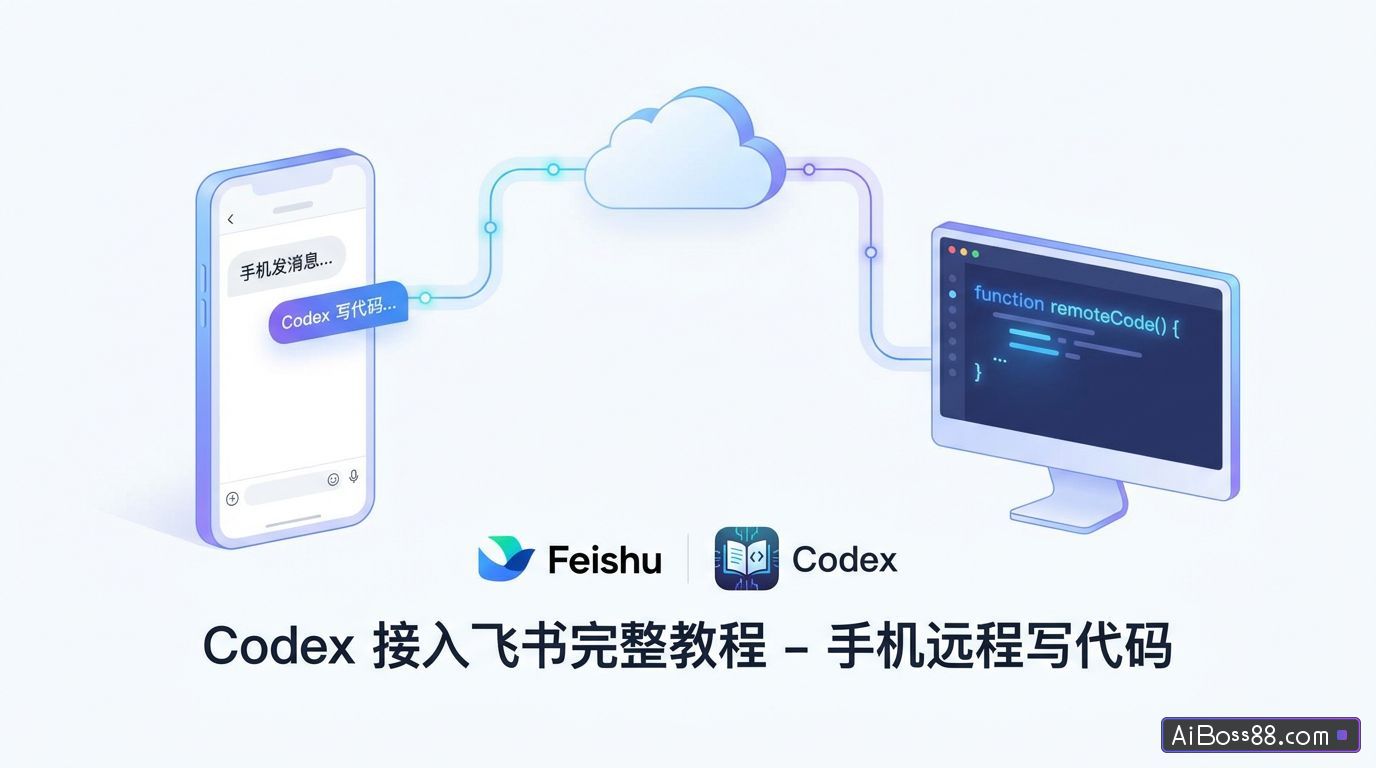 Codex 接入飞书完整教程 - 手机发消息就能远程写代码