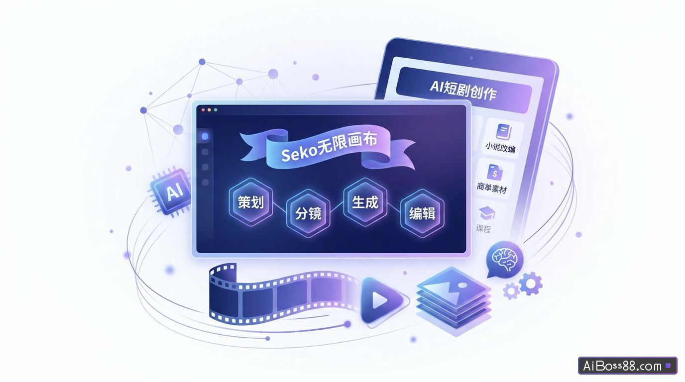 Seko无限画布实测 - 策划、分镜、生成、编辑，一站式AI短剧创作