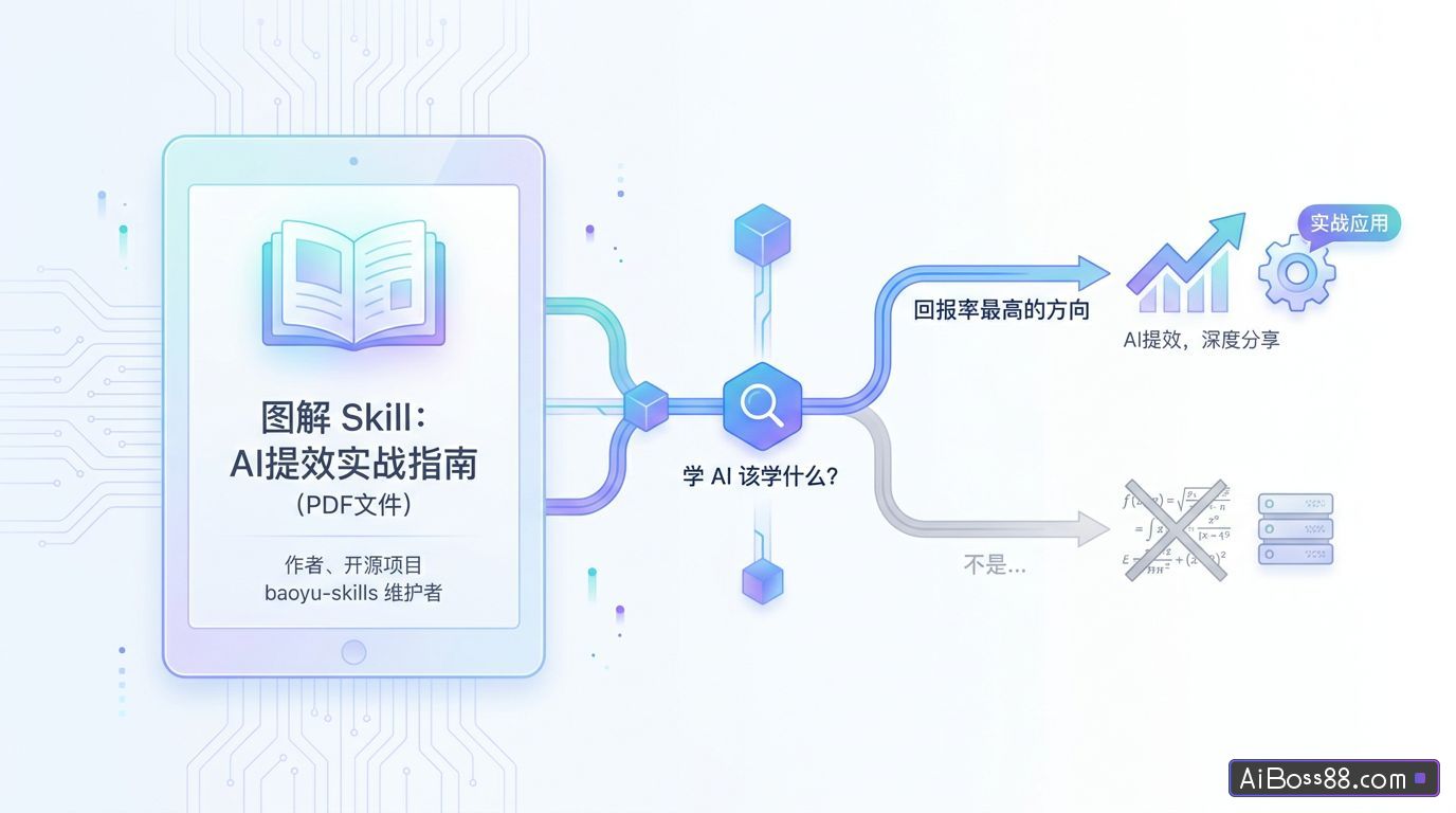 学 AI 该学什么？ - 图解 Skill：AI提效实战指南（PDF文件）