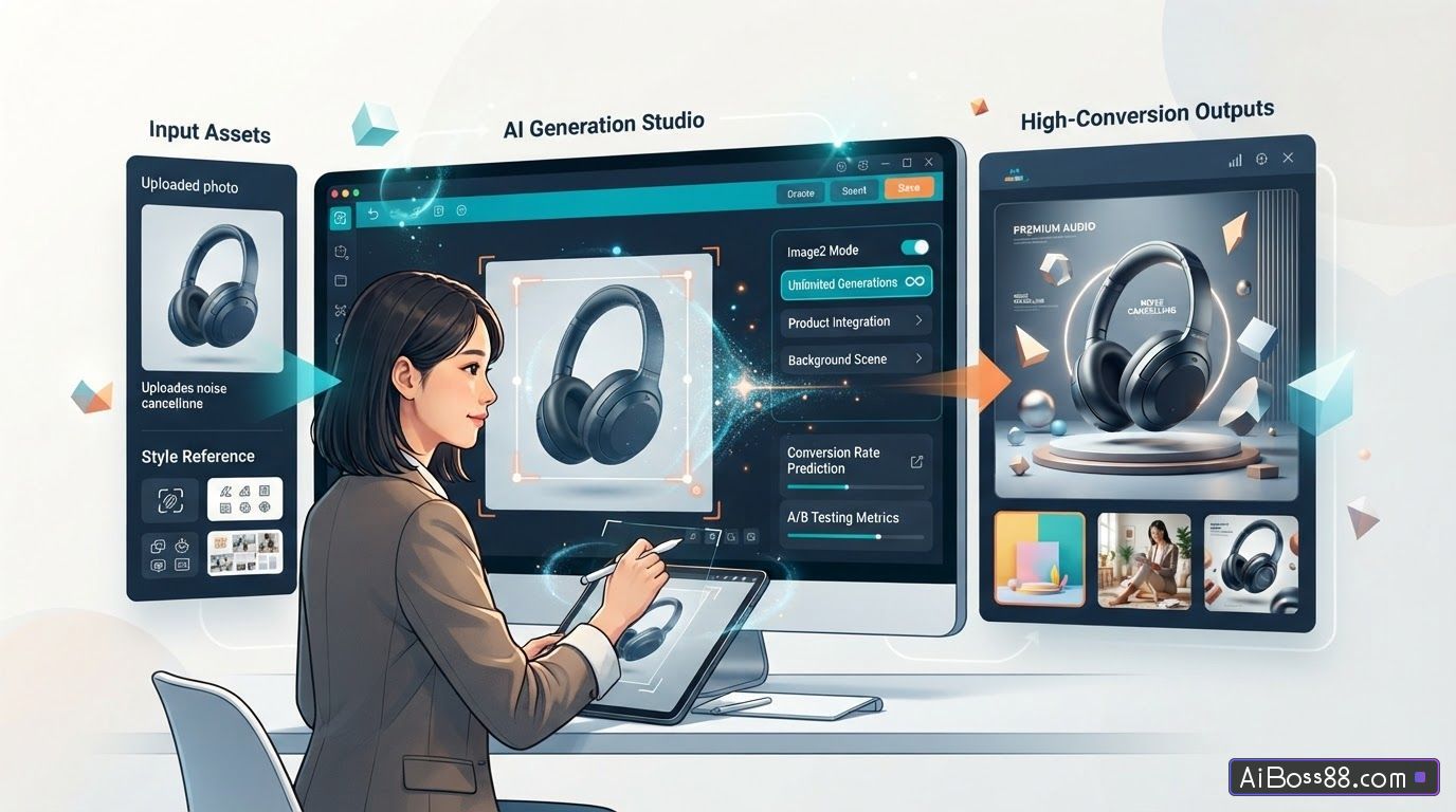 零基础 AI 生成电商主图，订阅用户专享 Image2 无限生成