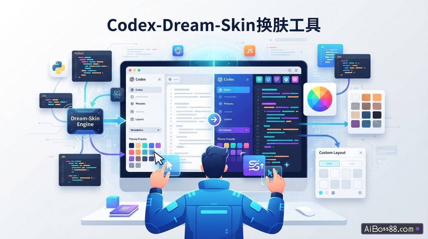 自定义 Codex 主题 - Codex-Dream-Skin 换肤工具完整教程
