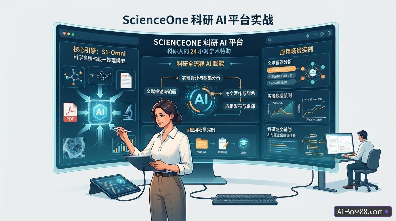 ScienceOne 科研 AI 平台实战，科研人的 24 小时学术特助