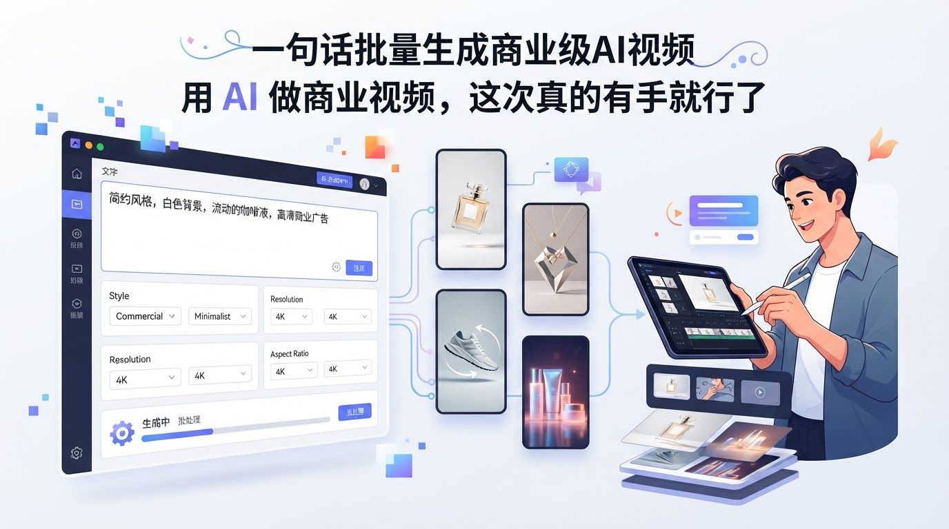 MiniMax Design 实测 - 一句话批量生成商业级AI视频