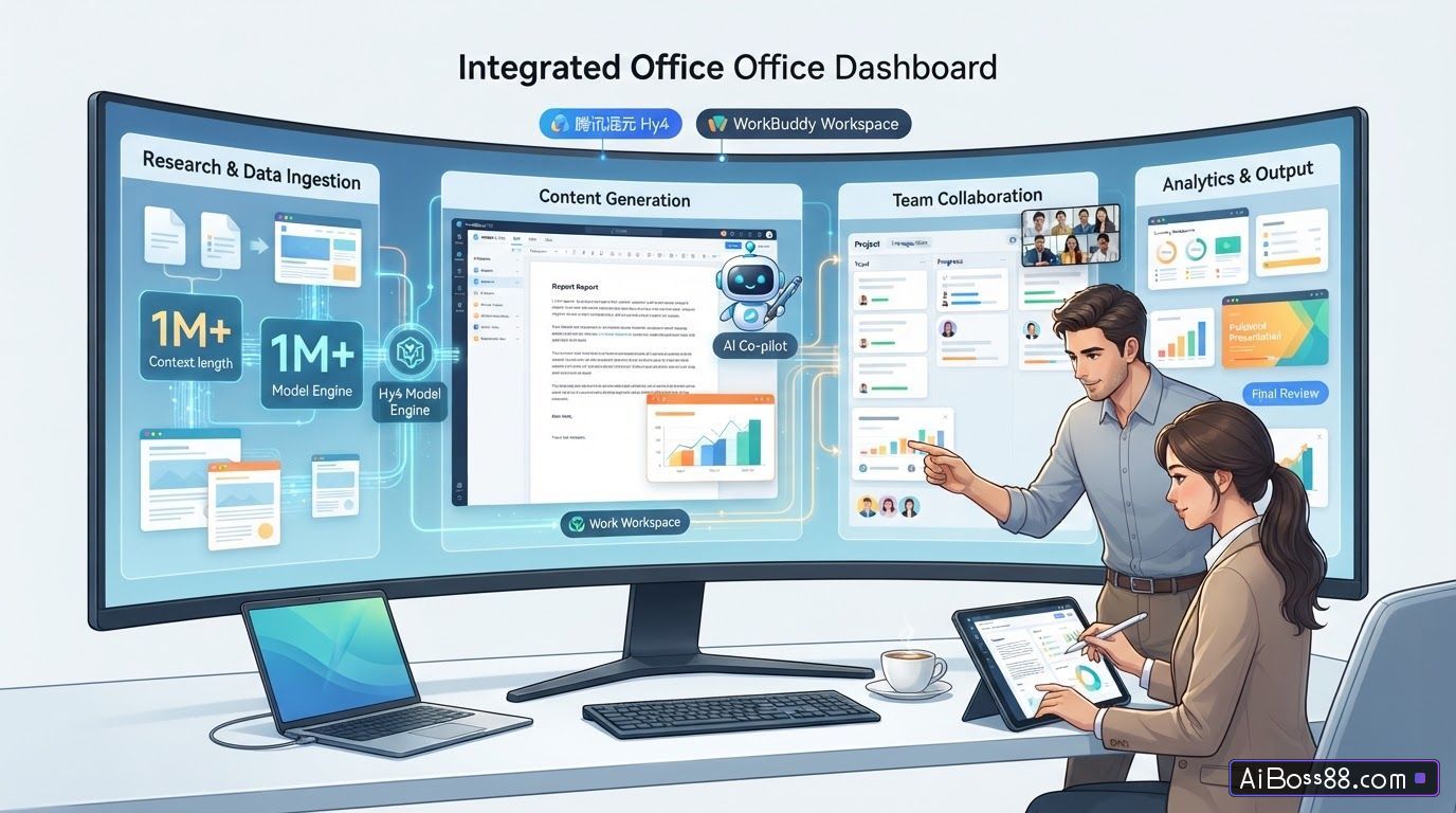 腾讯混元 Hy4 preview 实测 - 用 WorkBuddy 搞定全流程办公