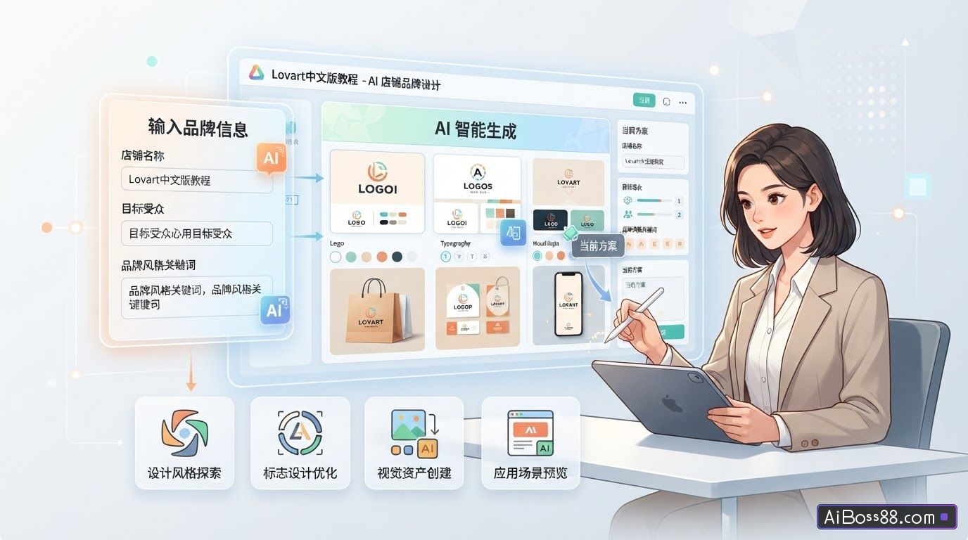Lovart中文版教程 - 用 AI 搞定店铺品牌设计