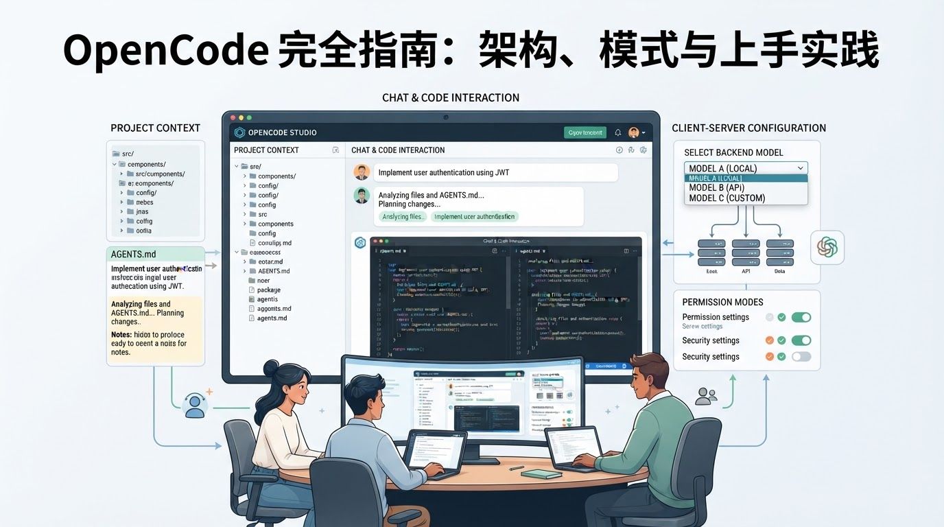 OpenCode 完全指南：架构、模式与上手实践
