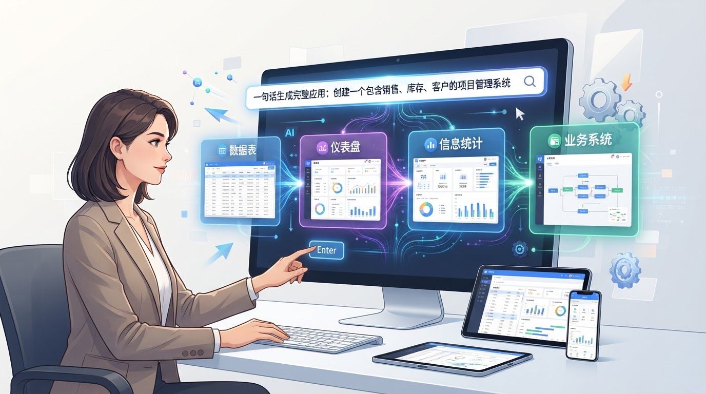 WPS 多维表格实测 - 一句话生成完整应用